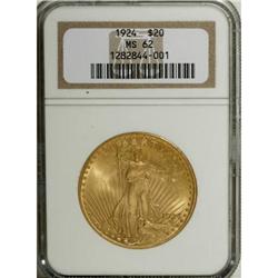 1924 $20 MS62 NGC