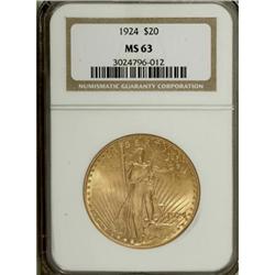 1924 $20 MS63 NGC