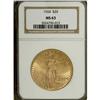 Image 1 : 1924 $20 MS63 NGC