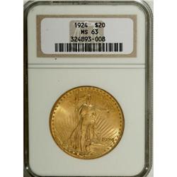 1924 $20 MS63 NGC