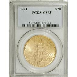 1924 $20 MS63 PCGS