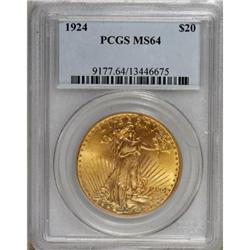 1924 $20 MS64 PCGS