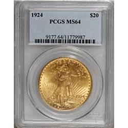 1924 $20 MS64 PCGS