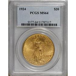 1924 $20 MS64 PCGS