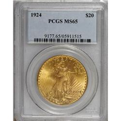 1924 $20 MS65 PCGS