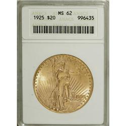1925 $20 MS62 ANACS