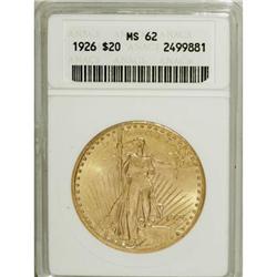 1926 $20 MS62 ANACS