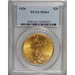 1926 $20 MS64 PCGS