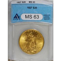1927 $20 MS63 ANACS