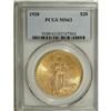 Image 1 : 1928 $20 MS63 PCGS