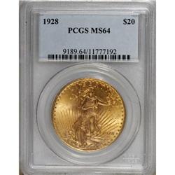 1928 $20 MS64 PCGS