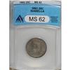 Image 1 : 1893 25C Isabella Quarter MS62 ANACS