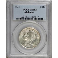 1921 50C Alabama MS63 PCGS
