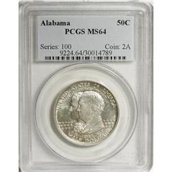 1921 50C Alabama MS64 PCGS