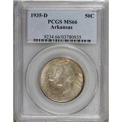 1935-D 50C Arkansas MS66 PCGS
