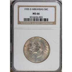 1935-D 50C Arkansas MS66 NGC