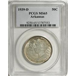 1939-D 50C Arkansas MS65 PCGS