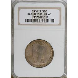 1936-S 50C Bay Bridge MS65 NGC