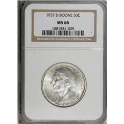1937-D 50C Boone MS66 NGC