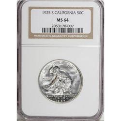 1925-S 50C California MS64 NGC