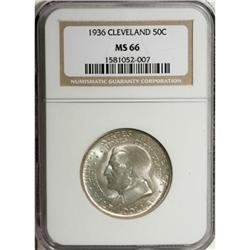 1936 50C Cleveland MS66 NGC