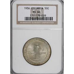 1936 50C Columbia MS66 NGC