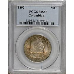 1892 50C Columbian MS65 PCGS