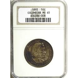 1893 50C Columbian MS65 NGC
