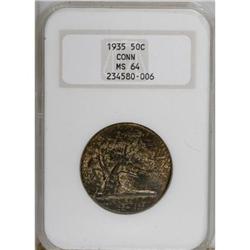 1935 50C Connecticut MS64 NGC