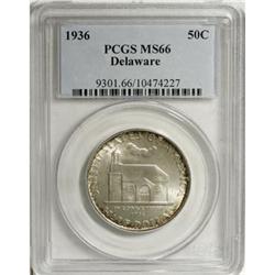 1936 50C Delaware MS66 PCGS