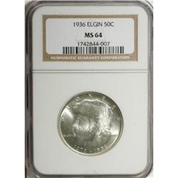 1936 50C Elgin MS64 NGC