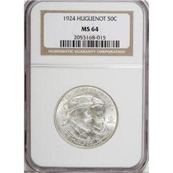 1924 50C Huguenot MS64 NGC
