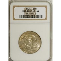 1924 50C Huguenot MS64 NGC