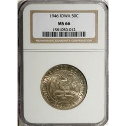 1946 50C Iowa MS66 NGC