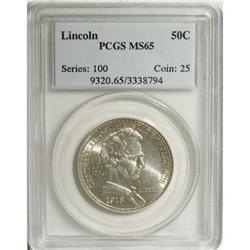 1918 50C Lincoln MS65 PCGS