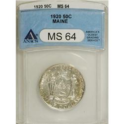 1920 50C Maine MS64 ANACS
