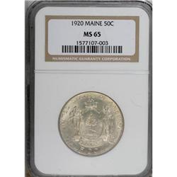 1920 50C Maine MS65 NGC