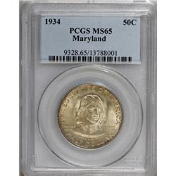 1934 50C Maryland MS65 PCGS