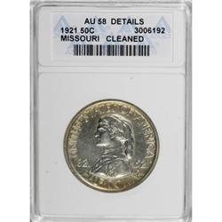 1921 50C Missouri AU58 ANACS
