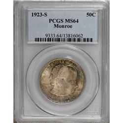 1923-S 50C Monroe MS64 PCGS