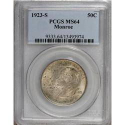 1923-S 50C Monroe MS64 PCGS