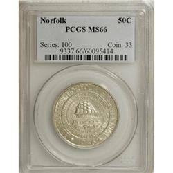 1936 50C Norfolk MS66 PCGS