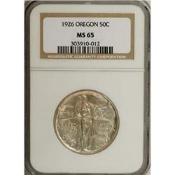1926 50C Oregon MS65 NGC