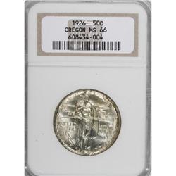 1926 50C Oregon MS66 NGC