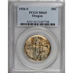 1926-S 50C Oregon MS65 PCGS