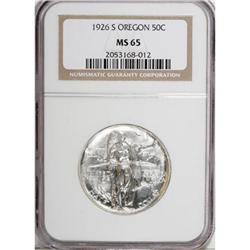 1926-S 50C Oregon MS65 NGC