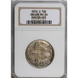 1926-S 50C Oregon MS66 NGC