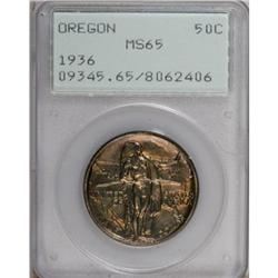 1936 50C Oregon MS65 PCGS
