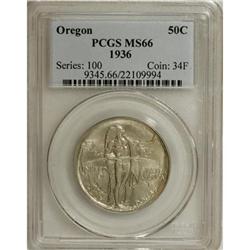 1936 50C Oregon MS66 PCGS