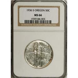 1936-S 50C Oregon MS66 NGC